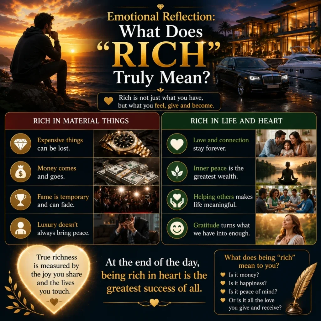 An inspirational infographic showing different blessings connected to celebrity earnings, including opportunity, influence, resilience, and gratitude.