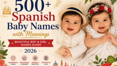 500+ Spanish baby names with meanings for boys and girls featuring popular, unique, traditional, and modern Spanish baby names.