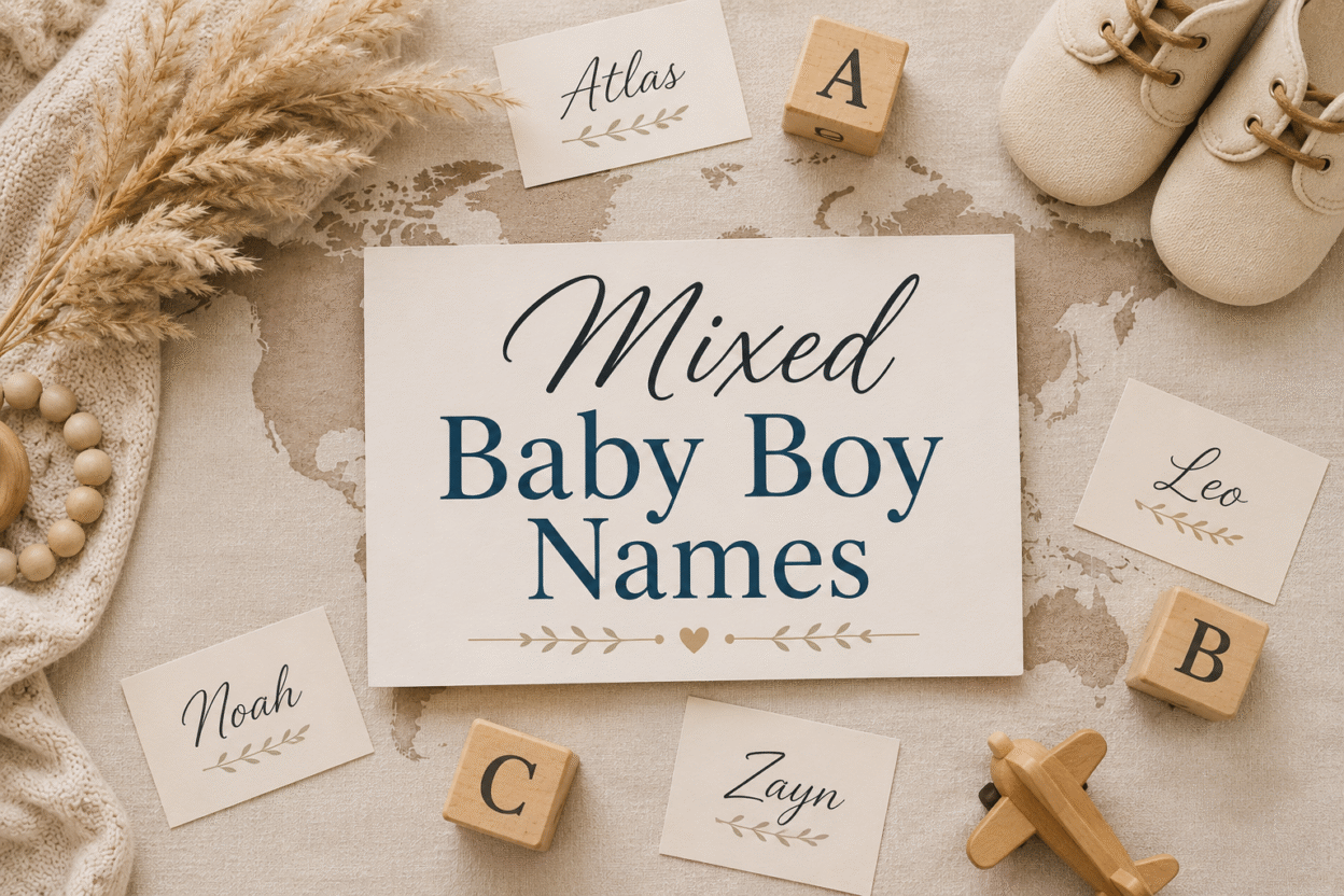Mixed baby boy names inspired by different cultures and traditions