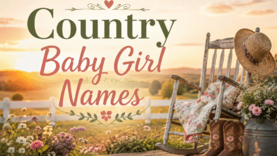 Country baby girl names inspired by nature, Southern charm, and classic traditions