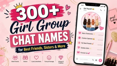 300+ girl group chat names for best friends, sisters, and fun girl squads