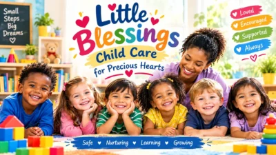 Little blessings child care for precious hearts with happy children